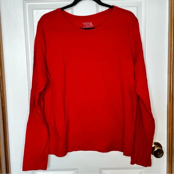 Lot of 3 Time and Tru Long Sleeve Scoop Neck Tops XL - Picture 5 of 12